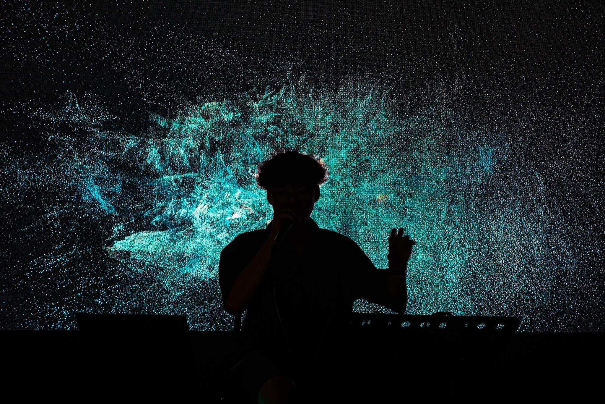 Artist Trung Bao with the live performance of The Echoes of Memoryscape.